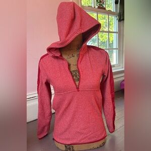 Under Armour Women's Red & Pink Quarter-Zip Sweatshirt